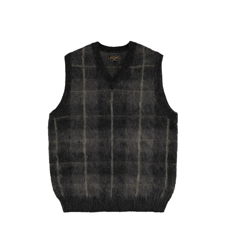 

Жилет check vest mohair Beams Plus, черный