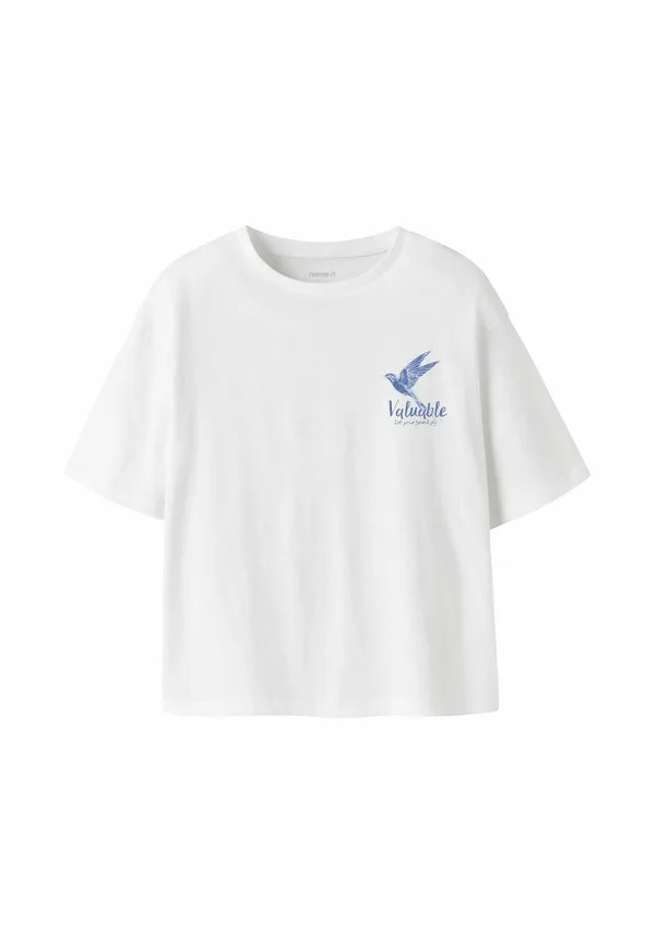 Футболка с принтом, футболка с принтом Name It, Bright White