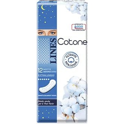 

Cotone Notte Anatomical Extra Long 12 шт. гигиенические салфетки Lines