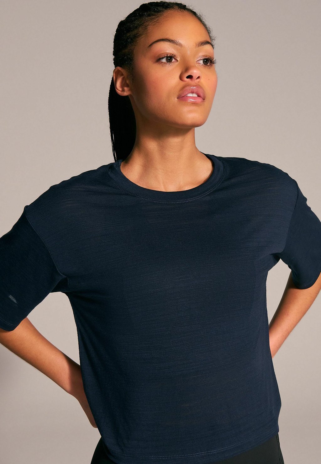 Базовая футболка REGULAR FIT-ACTIVE CREW NECK LIGHTWEIGHT BOXY Next, синий — фото 4