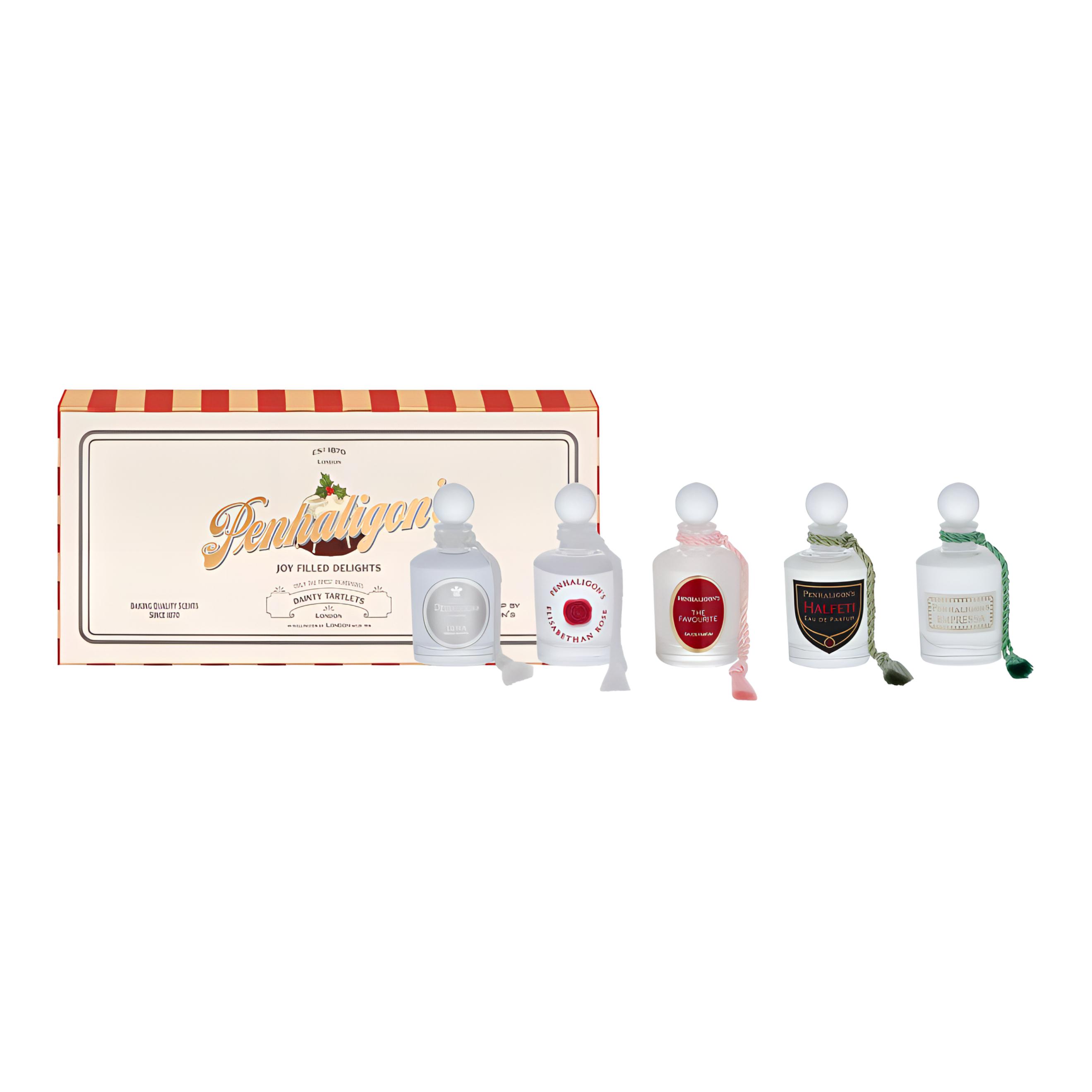PENHALIGON'S PANHAILIGEN Mini 2024 Limited женский пробник парфюмерный набор туалетная вода Violet Orange 5мл+5мл+5мл+5мл+5мл — фото 2