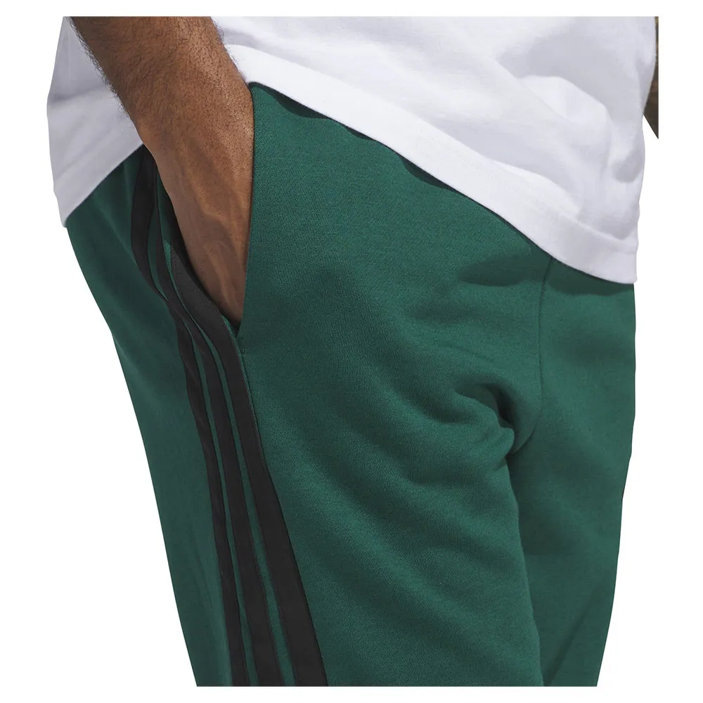 Джоггеры adidas Essentials 3 Stripes Fleece, зеленый — фото 4