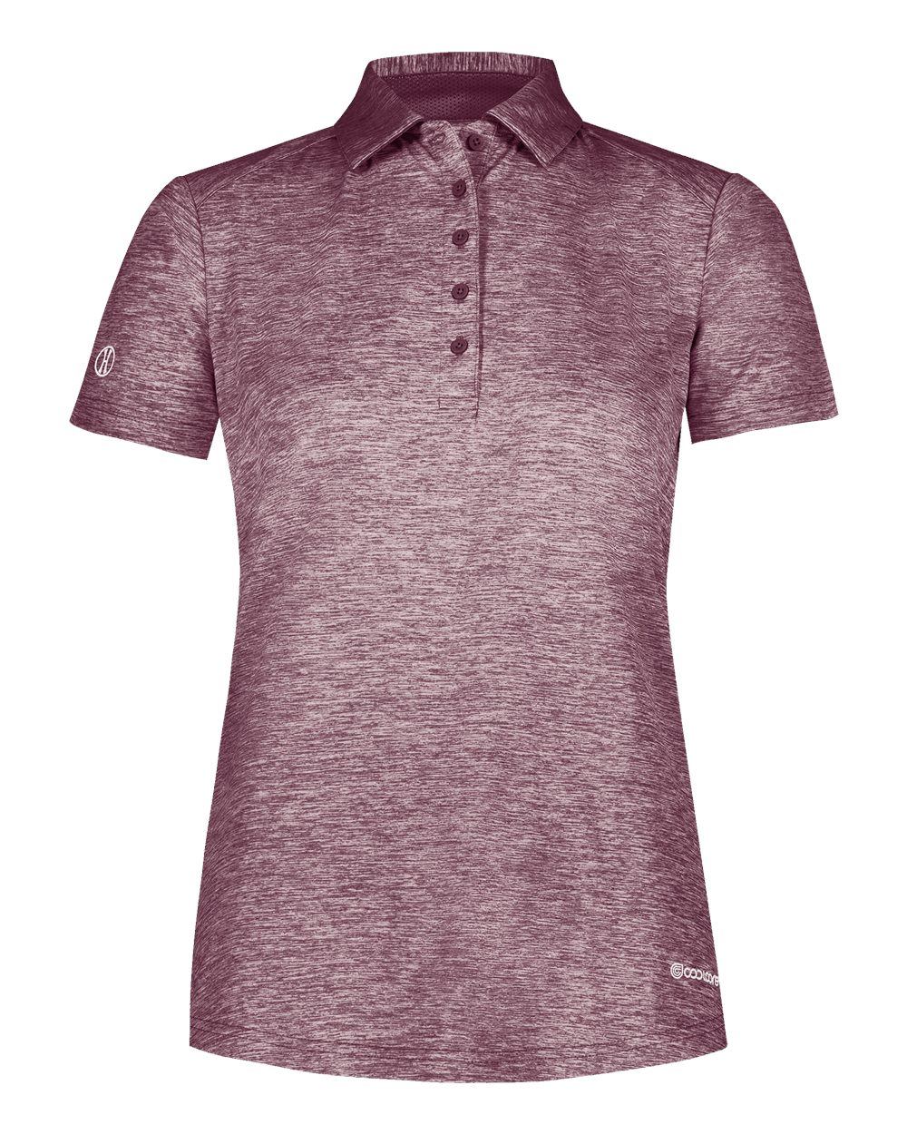 

Женская рубашка-поло Electrify CoolCore Holloway, цвет maroon heather