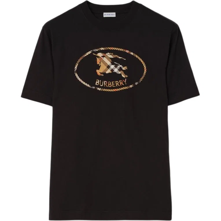 Футболка Burberry из хлопка, черный