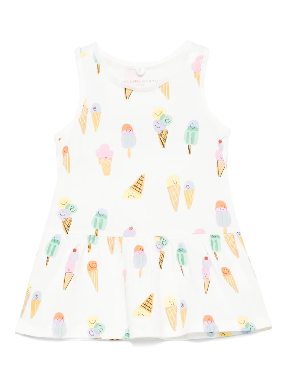 

Платье с принтом Icecream Stella McCartney Kids, белый