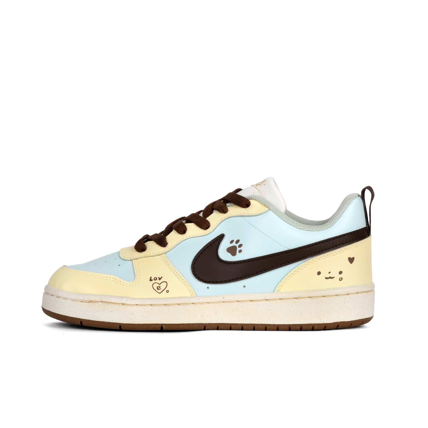 

Nike Court Borough Cushioning Low top детские скейтбординг кроссовки beige yellow unisex