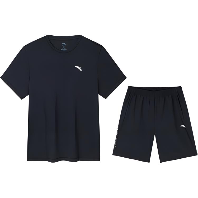 

ANTA Разнообразие тренировочной коллекции повседневная спортивная одежда мужская базовая black