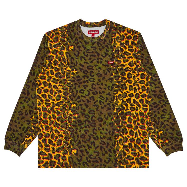 

Футболка Supreme Small Box Long-Sleeve Tee, Cheetah