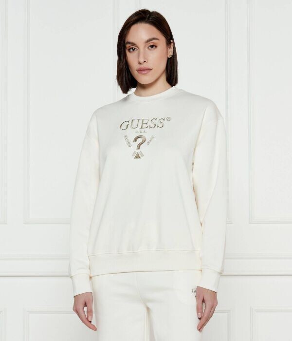

Толстовка женская Guess Active с круглым вырезом, экрю