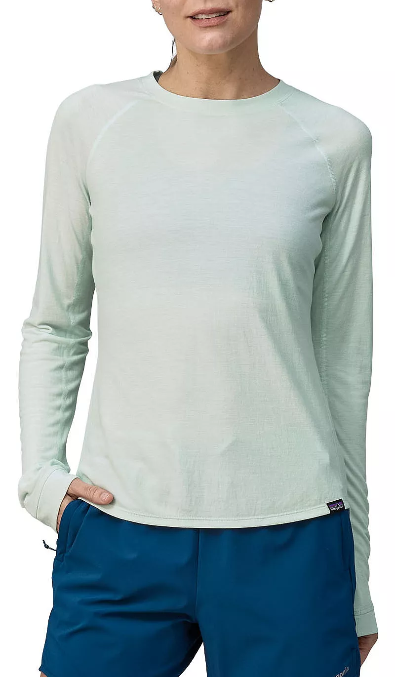 

Женская рубашка Patagonia Capilene Cool Trail LS, цвет Wispy Green