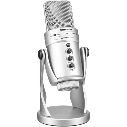 

USB-микрофон Samson G-Track Pro со встроенным аудиоинтерфейсом (серебристый)