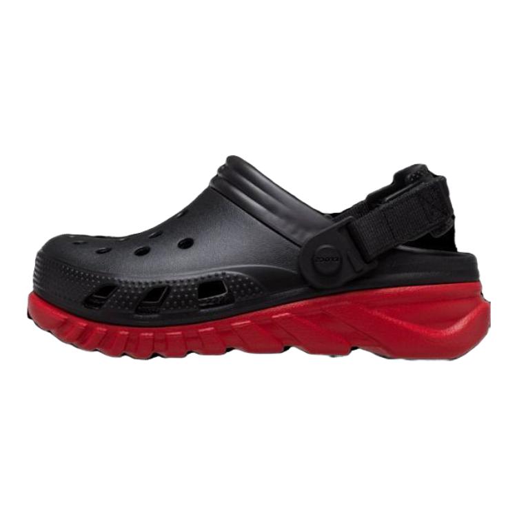 

Crocs Детские сандалии с противоскользящей амортизацией, черно-красные