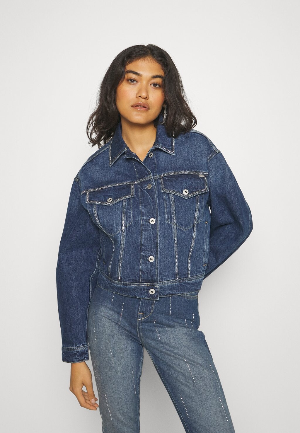 

Джинсовая куртка Pepe Jeans TURNER SPARKLE, цвет denim