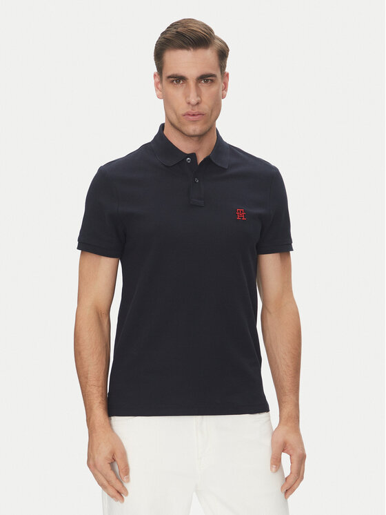 

Рубашка поло стандартный крой MW0MW33167 Tommy Hilfiger, синий
