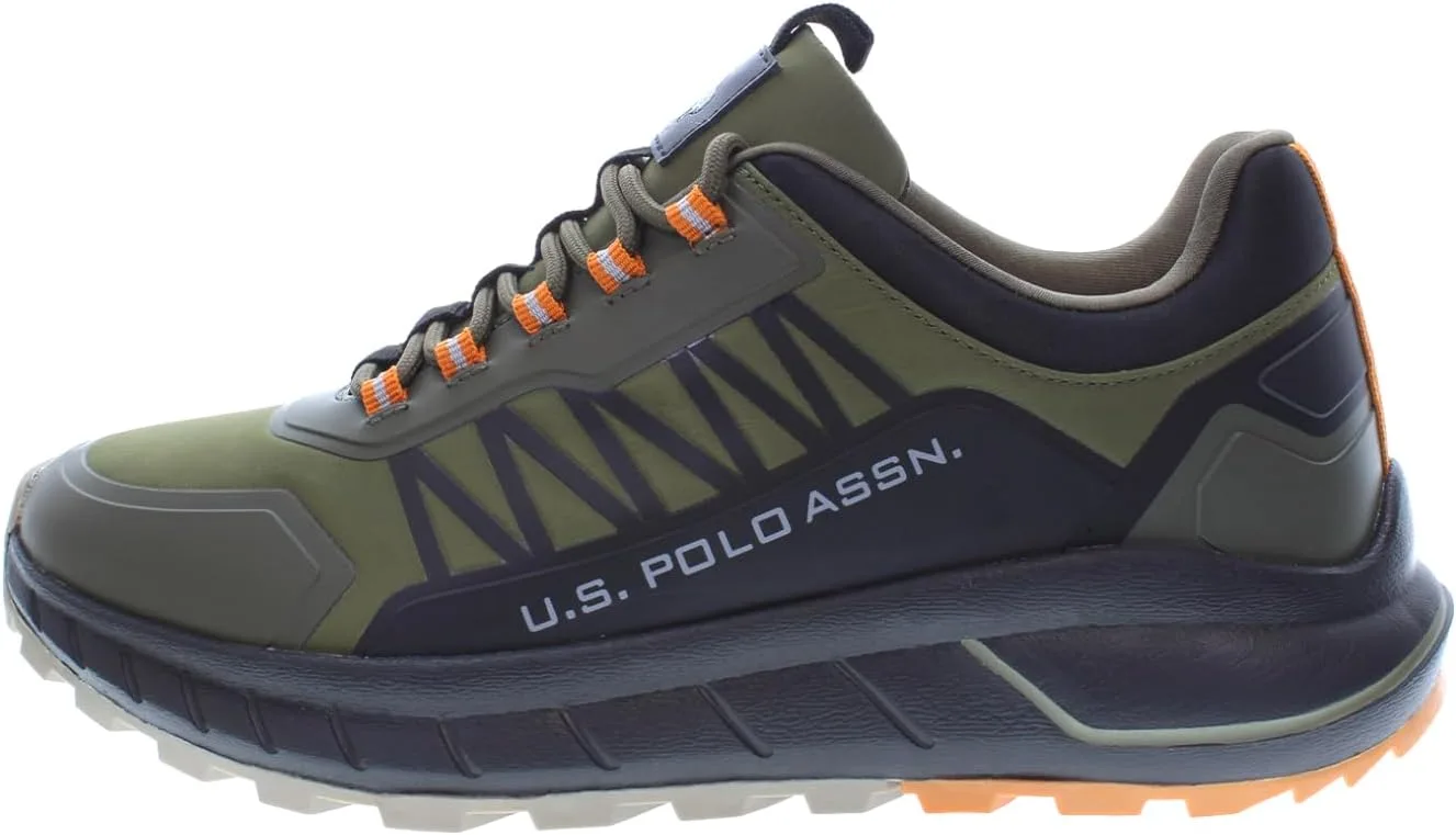 Мужские текстильные кроссовки US Polo Assn. SETH008MDT2 U.S. Polo Assn., черный/зеленый/оранжевый