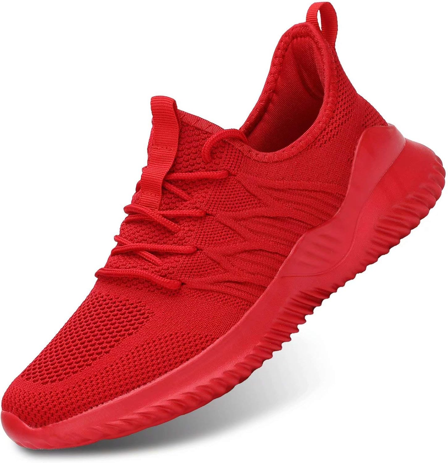 

Мужские кроссовки для бега, слипоны для ходьбы, легкие, дышащие, повседневные с мягкой подошвой Keezmz, красный