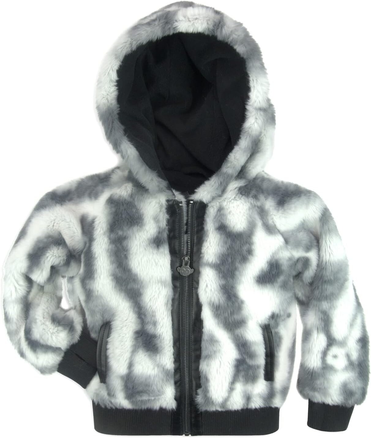 

Куртка Appaman Softest Furry Luna Hooded Jacket, цвет Storm
