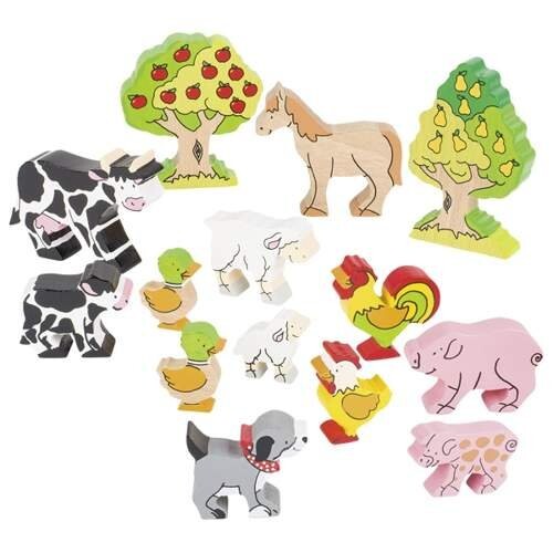 

Причина Раскрась мир, деревянные фигурки Животные страны Cause Colour The World