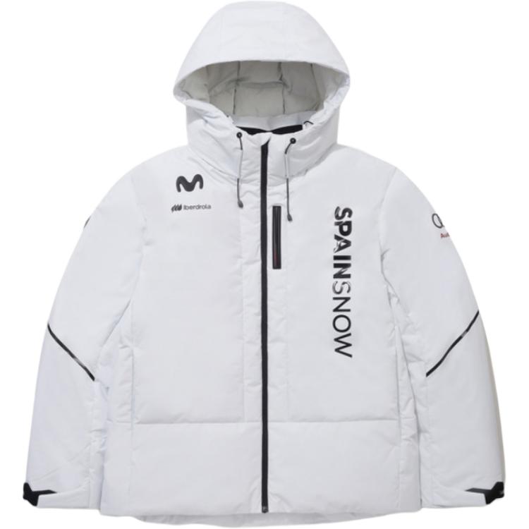 

Пуховая куртка SWISS, унисекс Descente, светлый серый