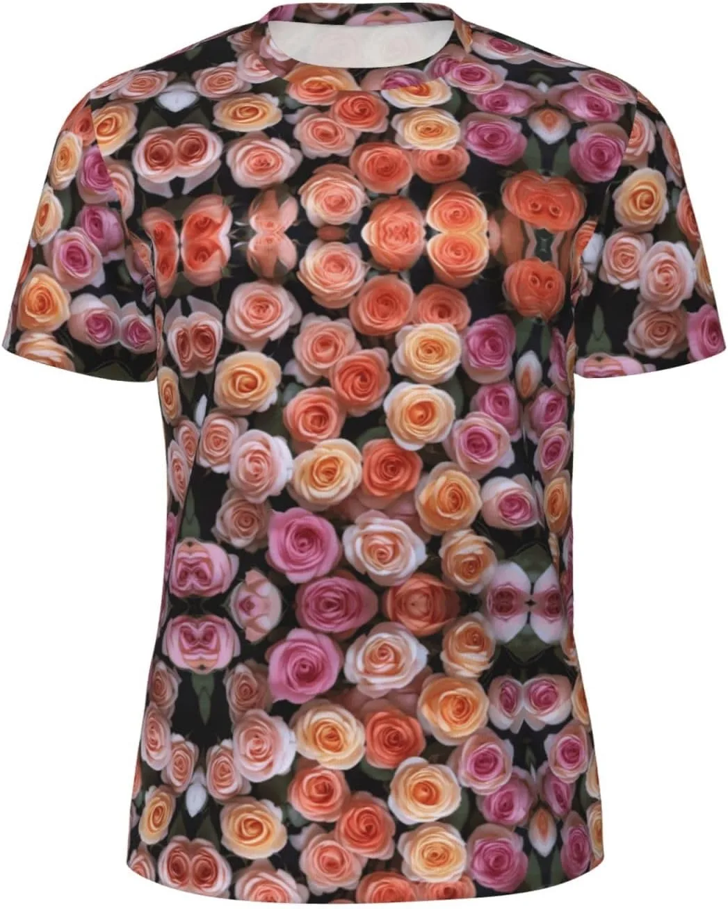 

Футболка мужская YANYU с принтом Rose Gift, легкая, для спортзала и повседневной носки