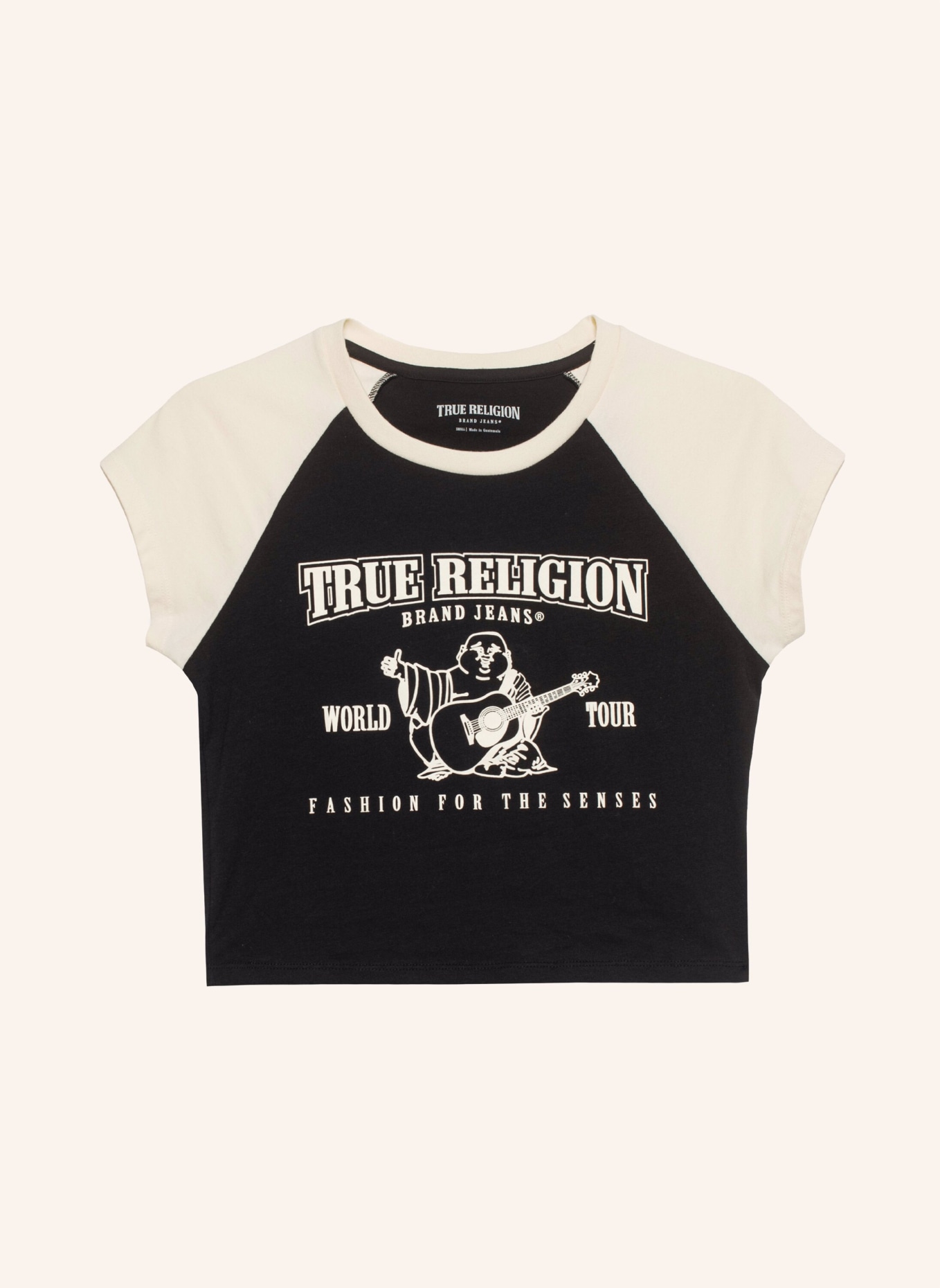 

Укороченная футболка Будда True Religion, черный