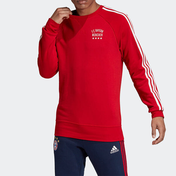 Толстовка с капюшоном fcb gra cr swt bayern munich футбольная толстовка мужская красная Adidas, красный — фото 3