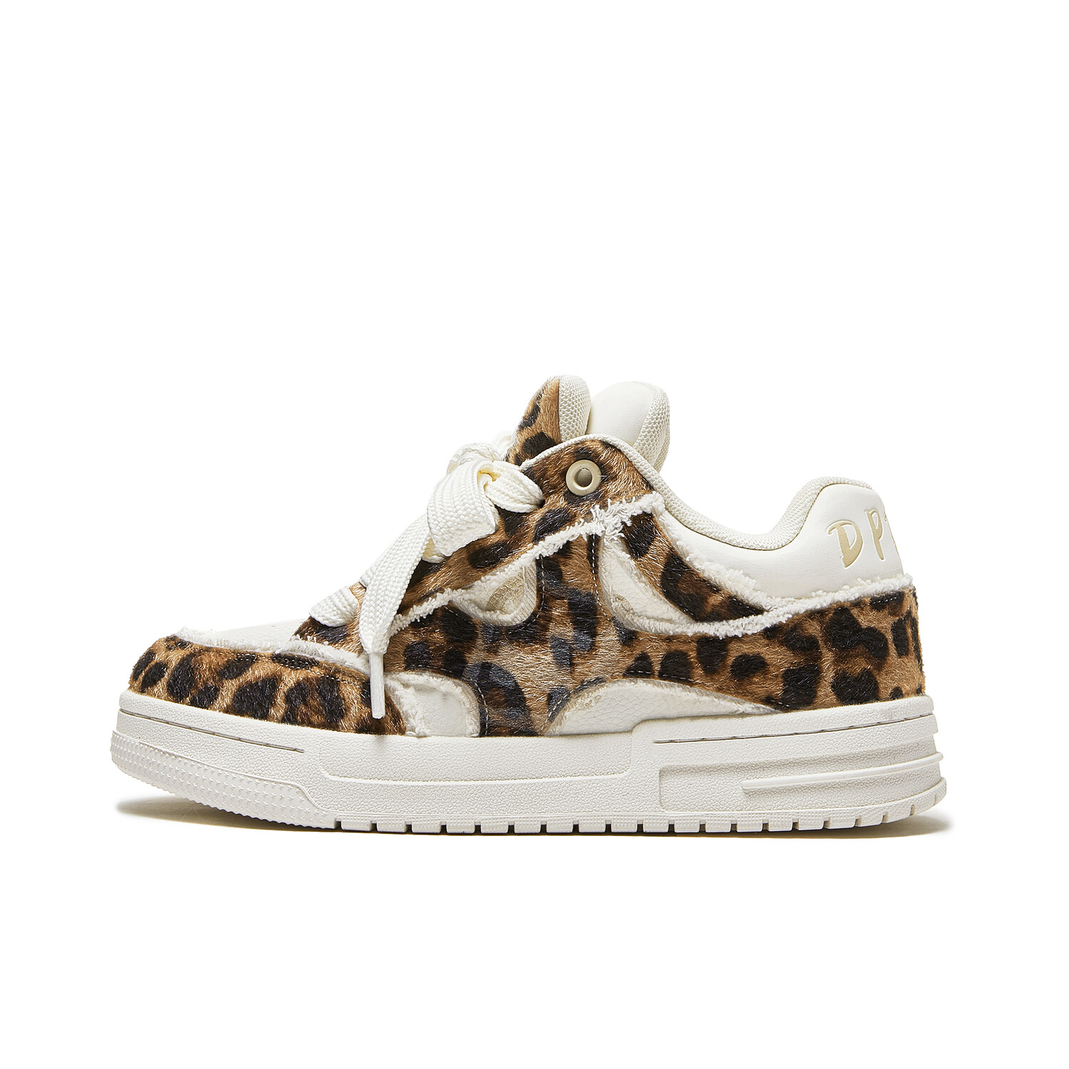 

Кроссовки MQMS Skateboarding Shoes Unisex Low-top White, цвет Leopard
