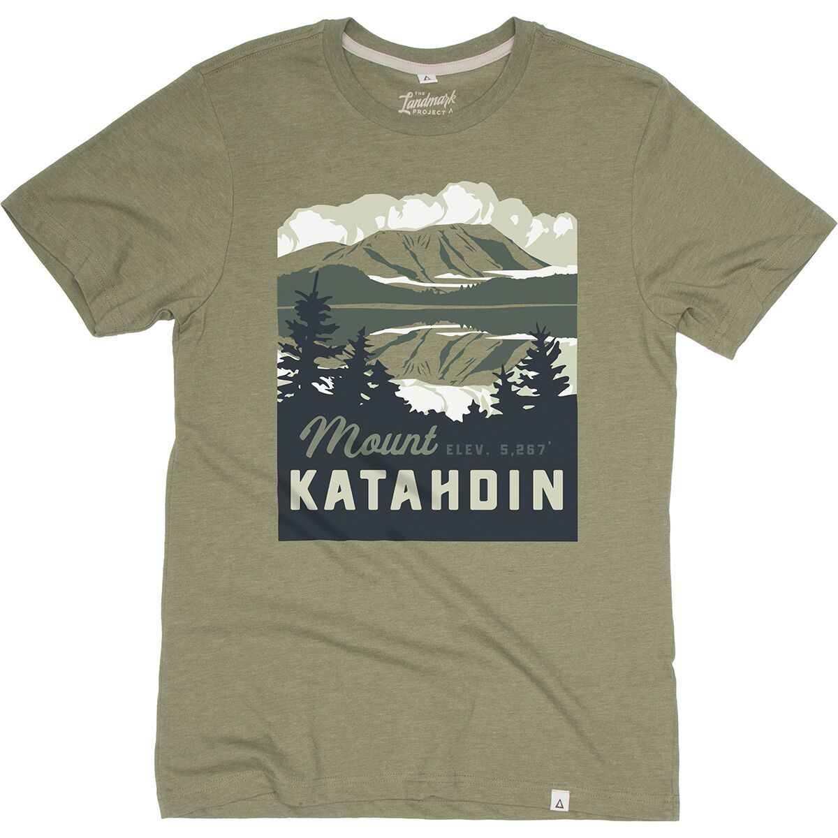 

Футболка с коротким рукавом Mount katahdin Landmark Project, цвет cactus