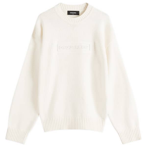 

Пуловер с круглым вырезом Dsquared2, экрю