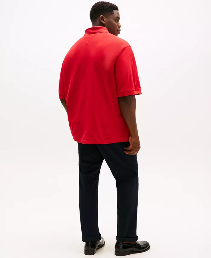 Мужская классическая поло Ivy Big & Tall Tommy Hilfiger, красный — фото 2