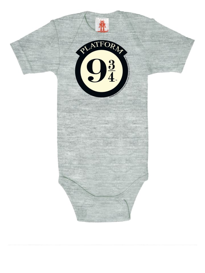 

Logoshirt Детский боди в стиле Гарри Поттера - логотип платформы 9 3/4, серый с пятнистым рисунком