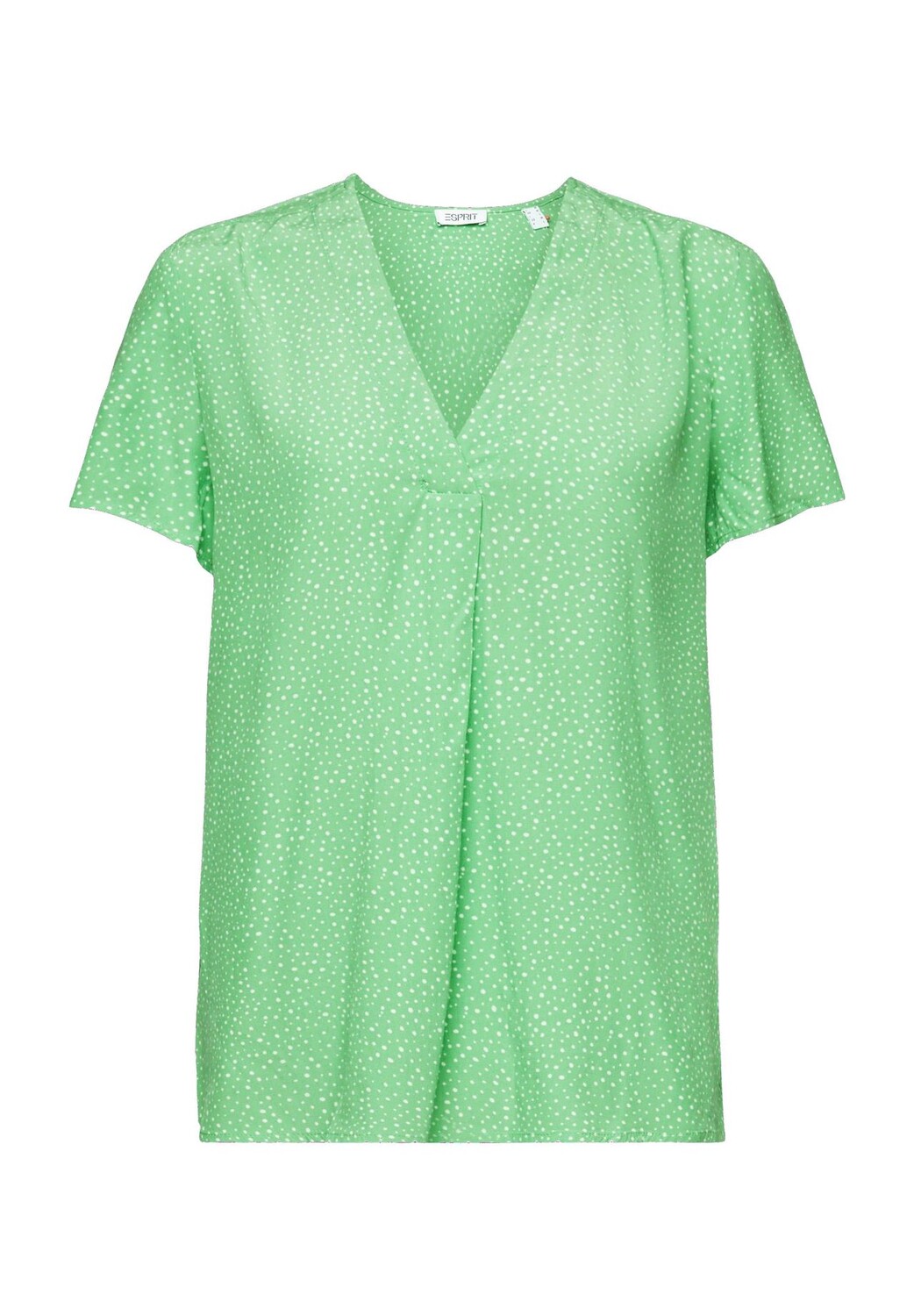 

Блузка-рубашка, V-образный вырез, без складок, для женщин ESPRIT, цвет Citrus Green