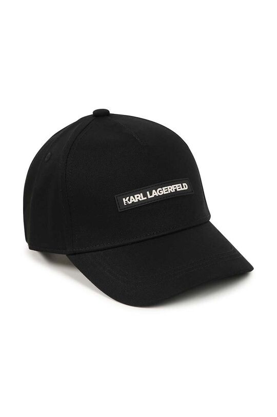

Детская хлопковая бейсболка. Karl Lagerfeld, черный
