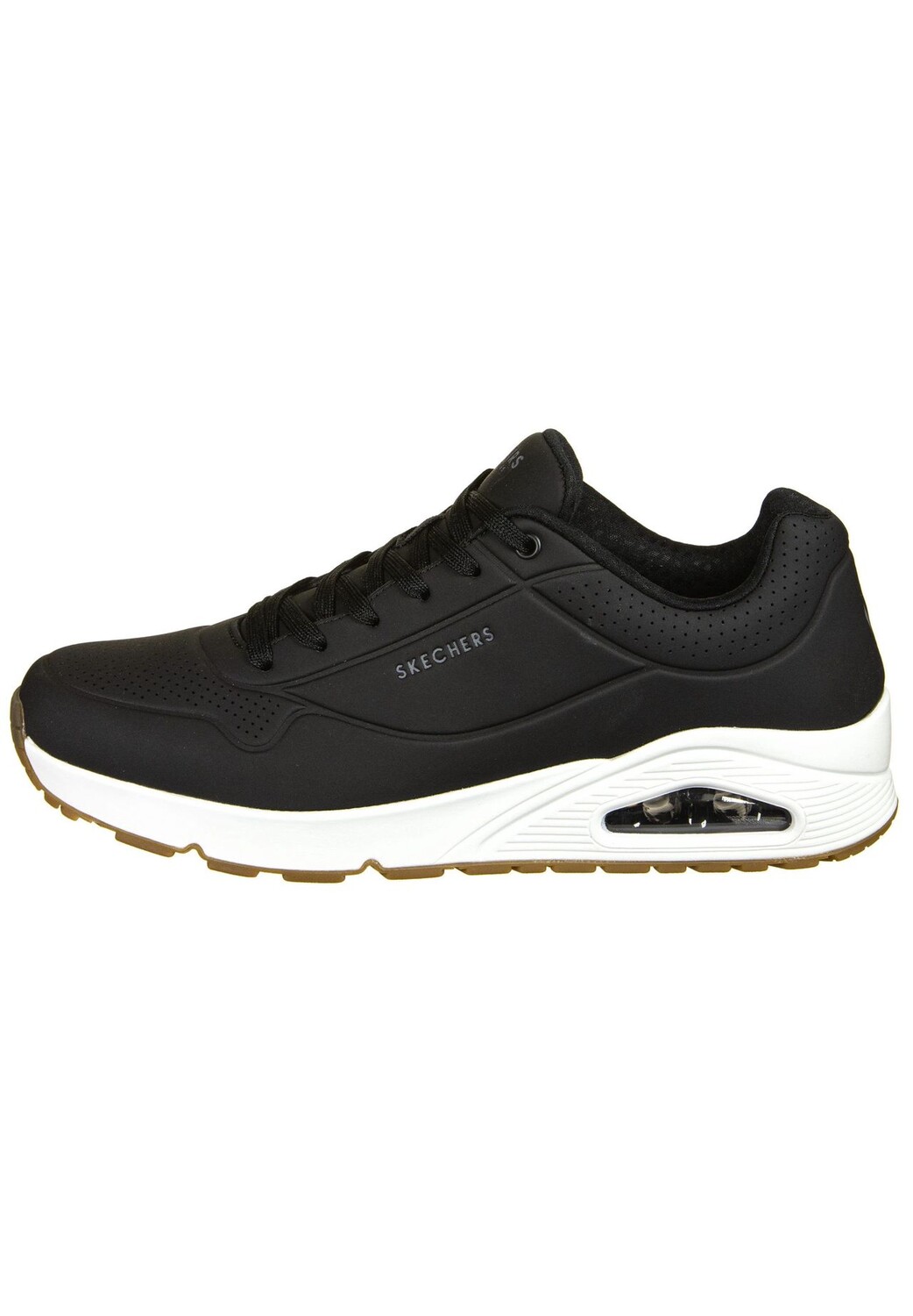 Кроссовки Uno Stand on Air мужское SKECHERS, черно-белый — фото 2