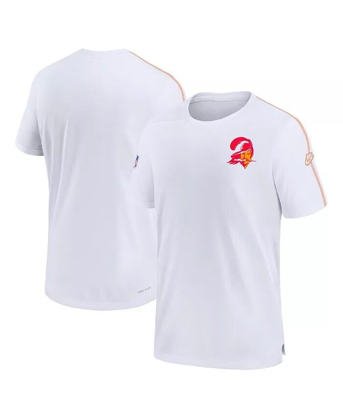 

Мужская белая футболка Tampa Bay Buccaneers Sideline Alternate Logo Coach Performance Nike