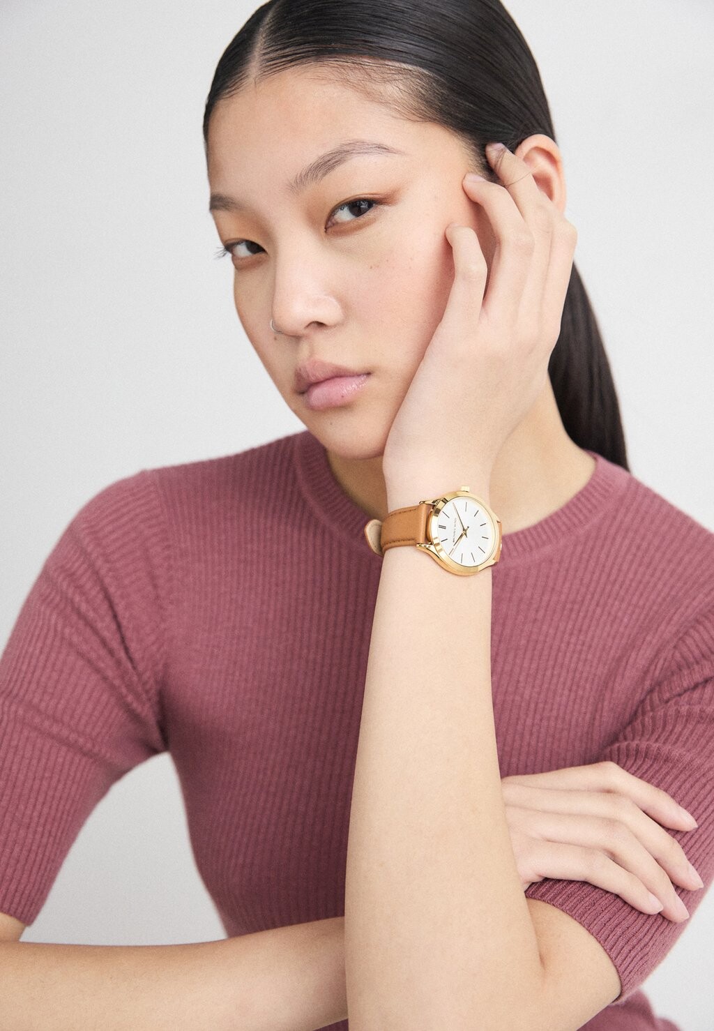 

Часы SLIM RUNWAY WATCH Michael Kors, коричневый