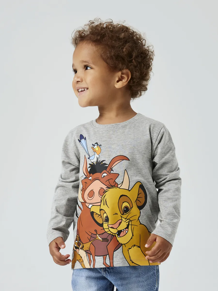 

Рубашка с длинными рукавами Name It "NMMJOOST LIONKING LS TOP WDI", серый