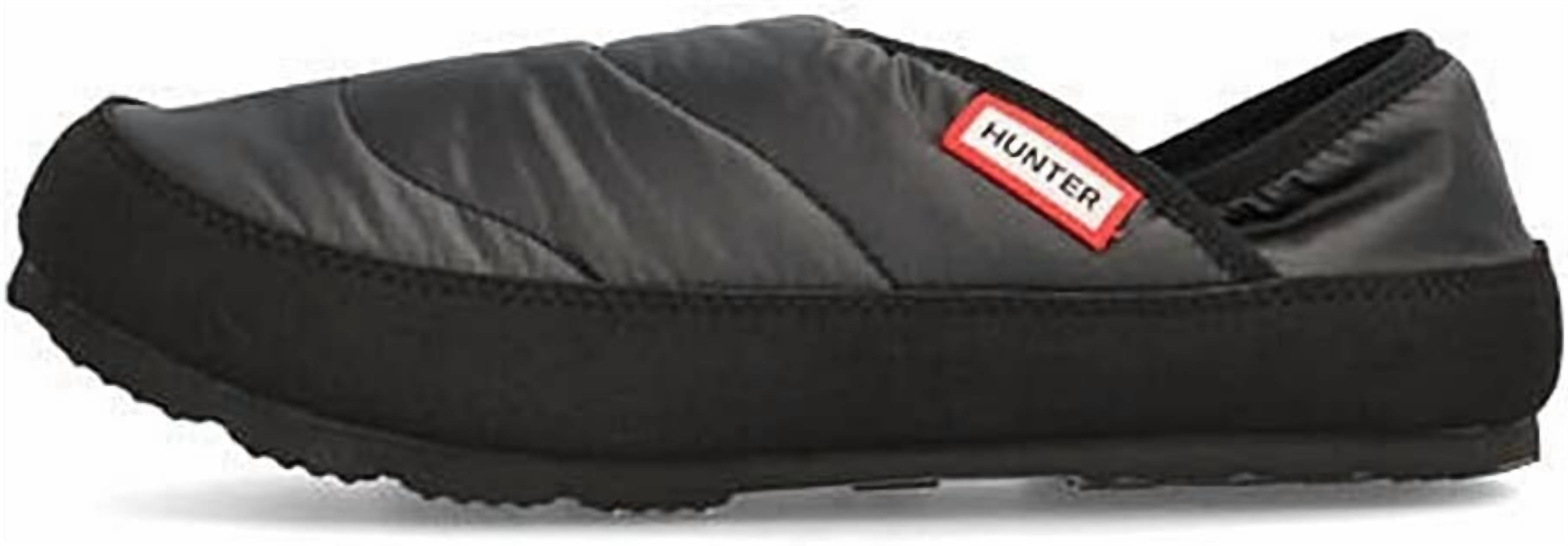 Женские утепленные тапочки Puffer в черном цвете Hunter