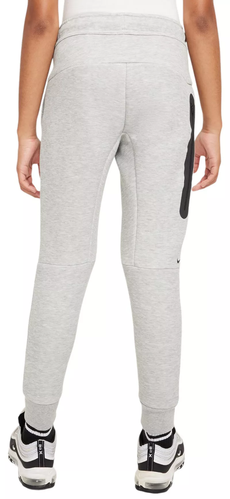 Джоггеры из технического флиса для мальчиков Nike, цвет Dk Grey Heather/Black — фото 3