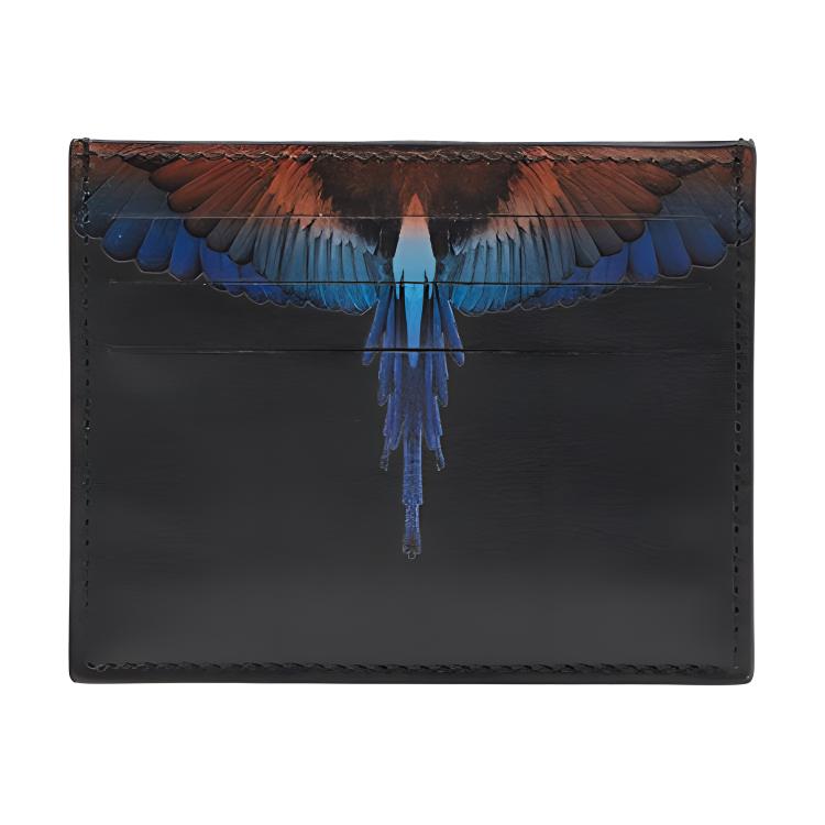 

Marcelo Burlon Кожаный картхолдер для мужчин, Black