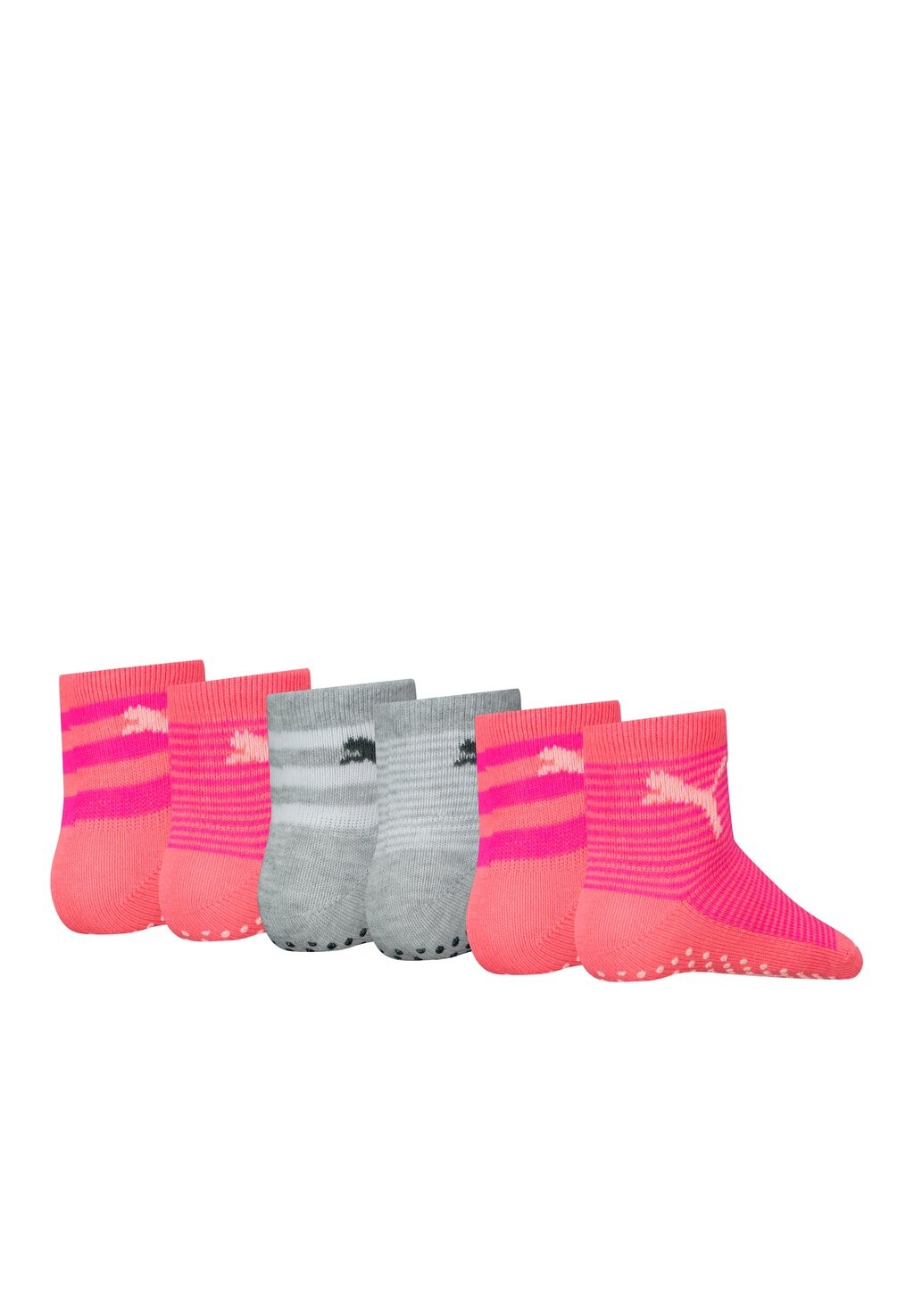 Носки 6 Pack Puma, фиолетово-фиолетово-серые
