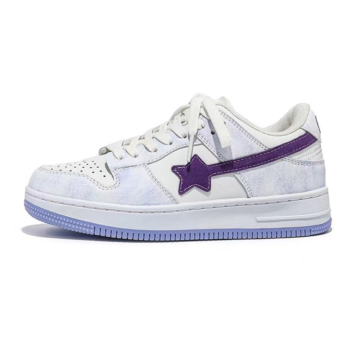 

Кроссовки ABCIO Skateboarding Shoes Women's Low-top White/Purple, фиолетовый