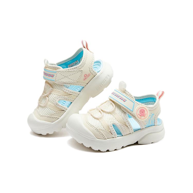 Skechers Kids Октонавты x нескользящие и дышащие низкие детские ботинки ecru для малышей — фото 4