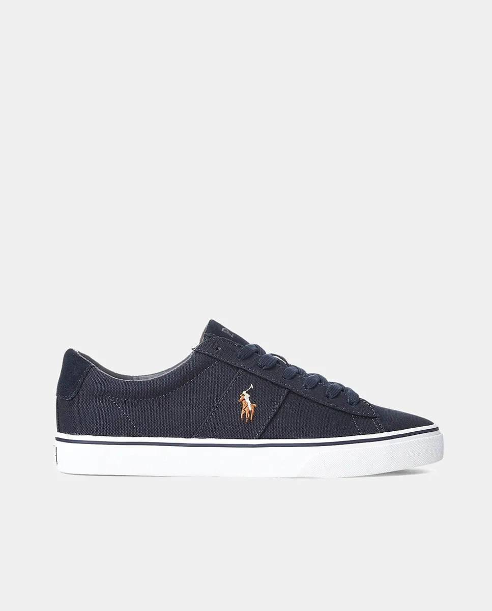 

Низкие парусиновые кроссовки Sayer для мужчин в форме шлема Polo Ralph Lauren, синий