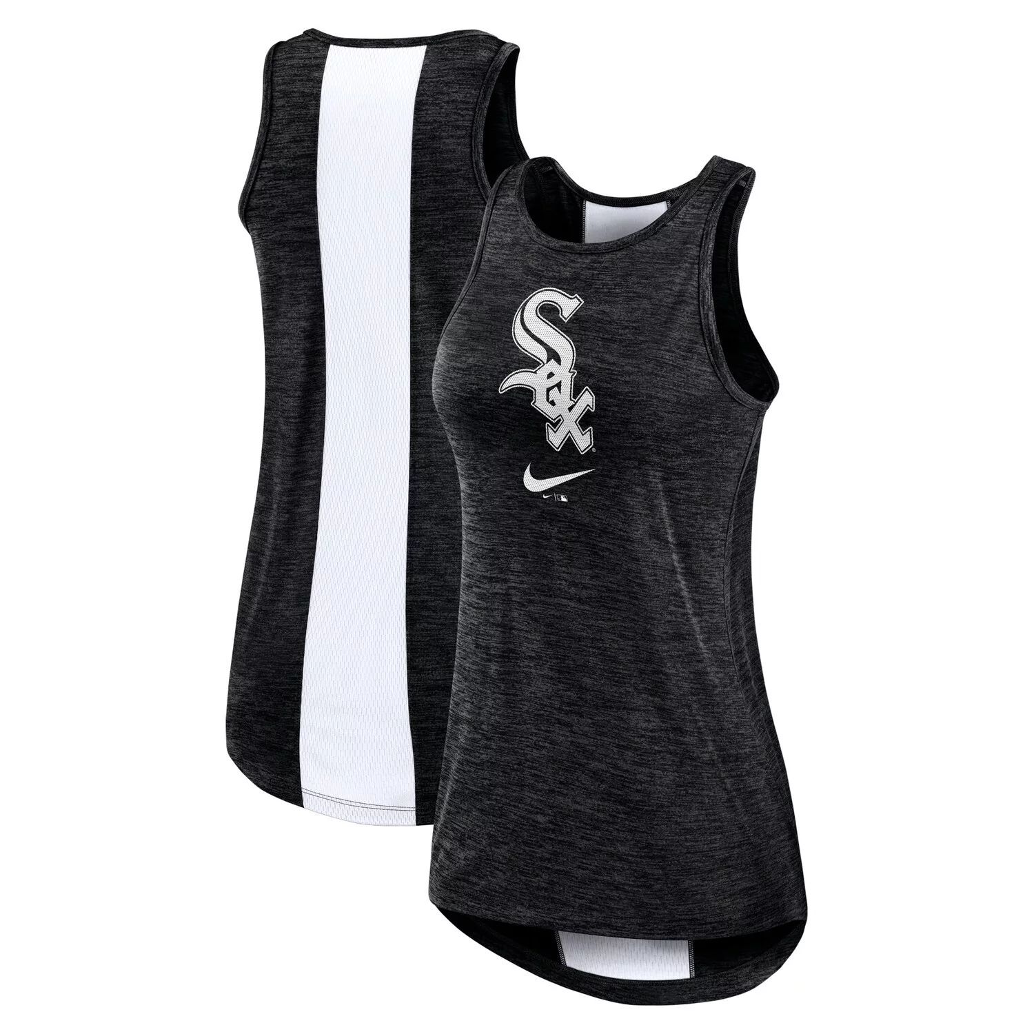 

Женская майка Nike Black Chicago White Sox Right Mix с высоким воротником Nike