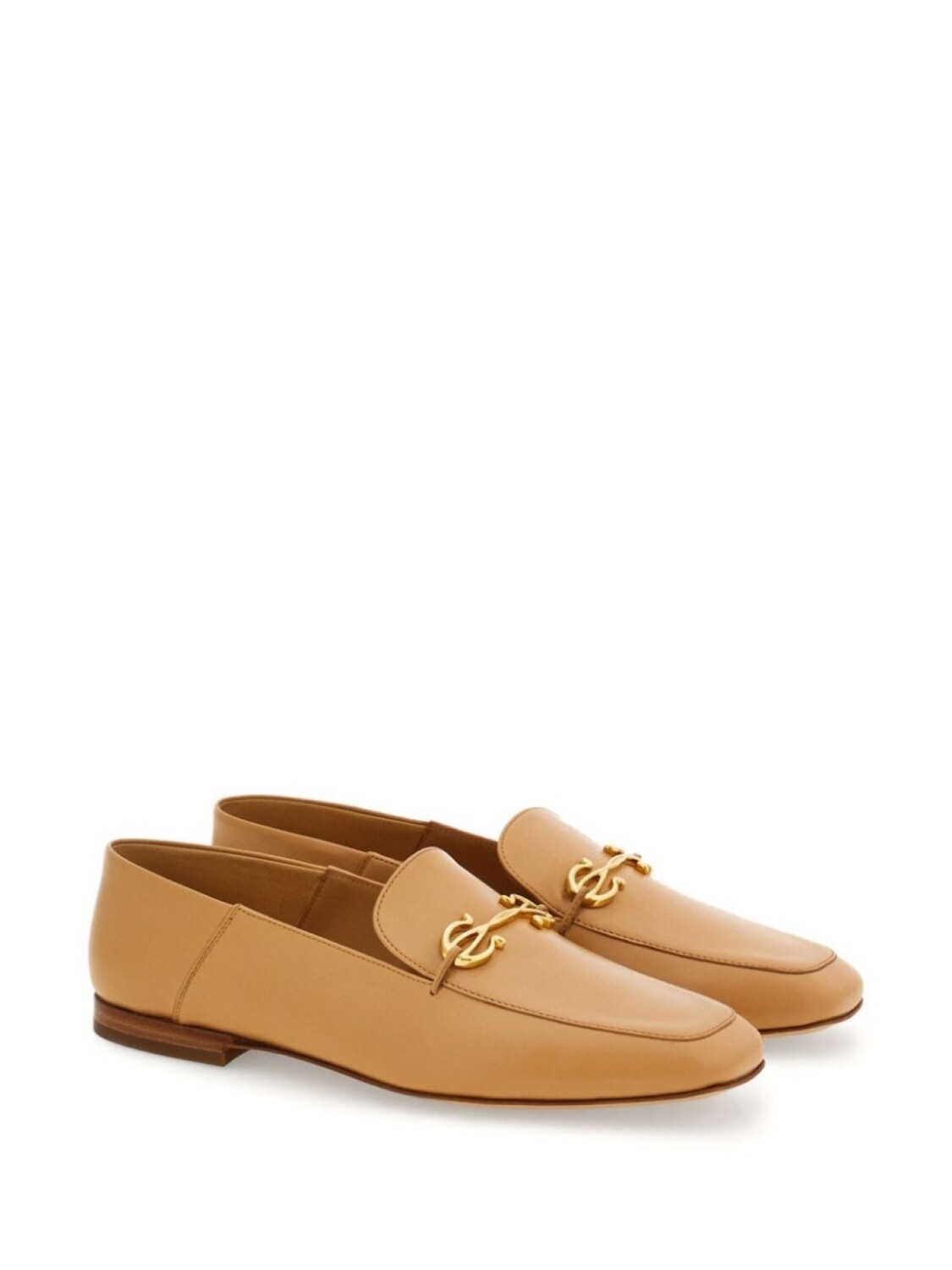 Ferragamo лоферы с декором Gancini, нейтральный цвет — фото 2