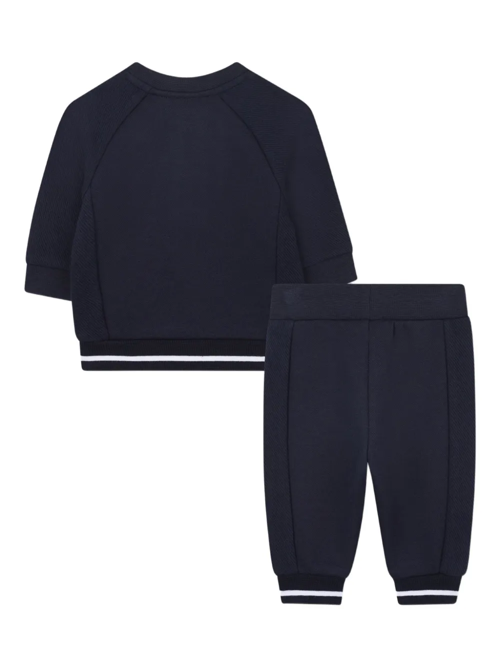 Спортивный костюм со вставками BOSS Kidswear, синий — фото 2