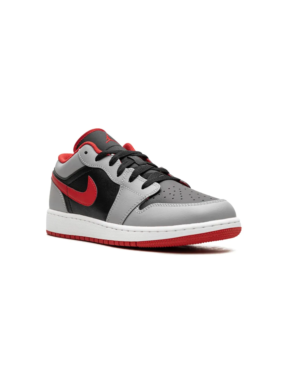

Кроссовки Air Jordan 1 Low Black/Fire Red Jordan Kids, черный
