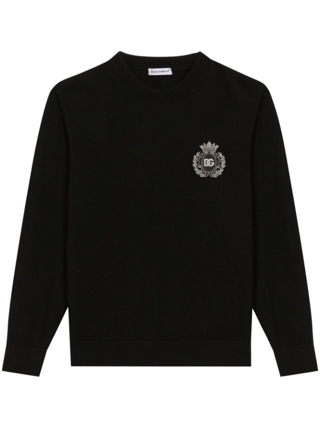 Толстовка с вышитым логотипом Dolce & Gabbana Kids, черный