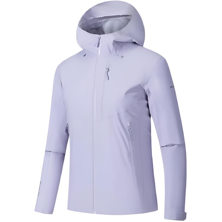 

ANTA Женская ветровка для походов водонепроницаемая и ветрозащитная, Gray Dusty Purple